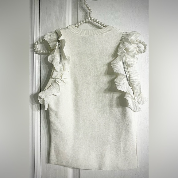 3.1 Phillip Lim White Ruffle Blouse - Picture 2 of 5